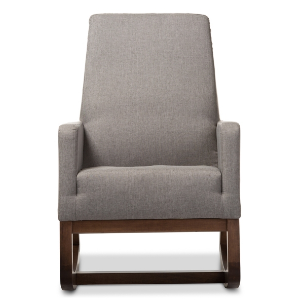 Modern Grey Upholstered Rocking Chair Kirklands Home