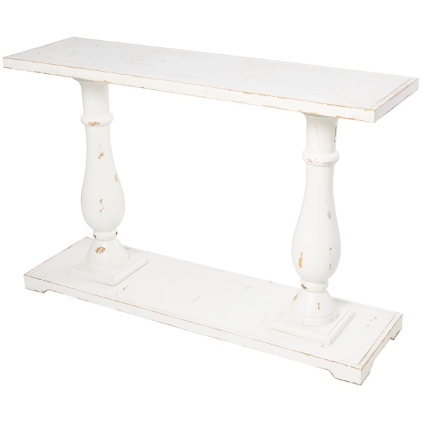 Baluster console outlet table