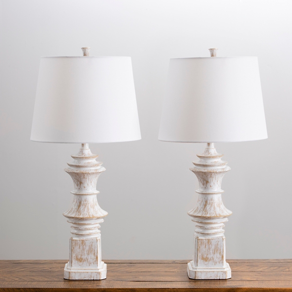 Cream bedside best sale table lamps