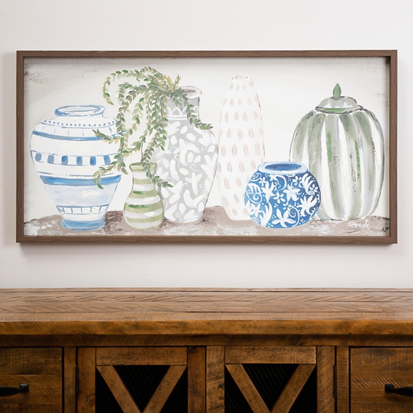 Vase or Vahz Framed Canvas Art Print Kirklands Home