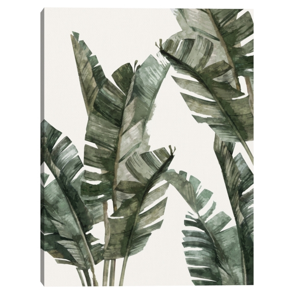 slack pas Tåre Green Banana Leaf Canvas Art Print | Kirklands Home