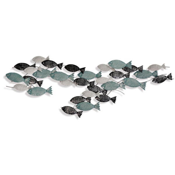 School of Fish Metal Wall Plaque Kirklands Home