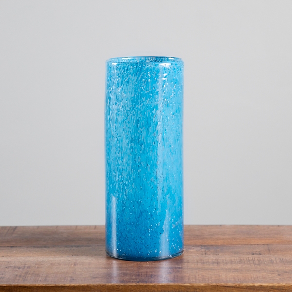 Navy Cylinder Glass Vase Kirklands Home