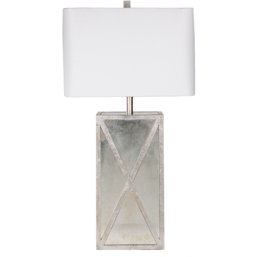 silver glass table lamp