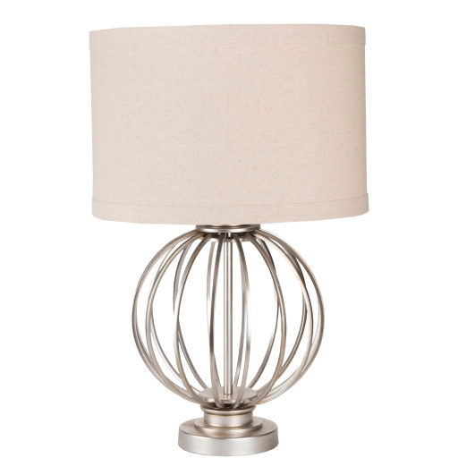 metal orb table lamp