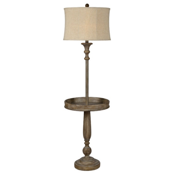floor lamp with tray