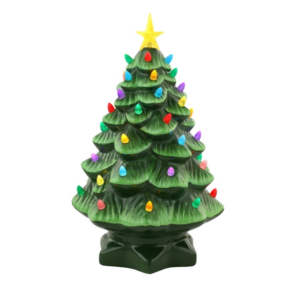 Green Pre-lit Nostalgic Christmas Tree, 14 in. | Kirklands Home