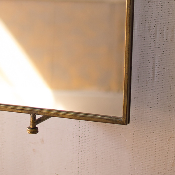 Bronze Metal Rectangle Tilting Mirror