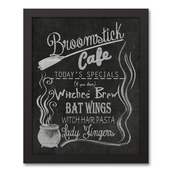 Broomstick Cafe Framed Canvas Art Print Kirklands Home