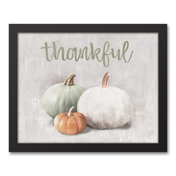 Thankful Pumpkins Framed Canvas Art Print | Kirklands Home