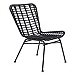 Black Lena Outdoor Dining Chairs, Set of 2