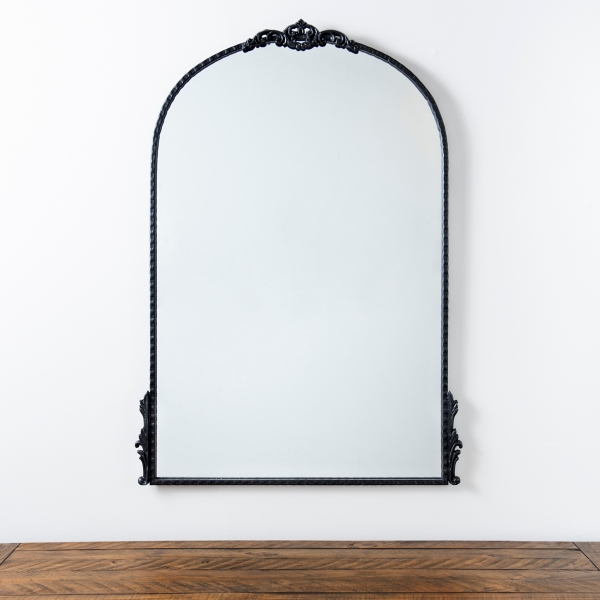 Black 2024 ornate mirror