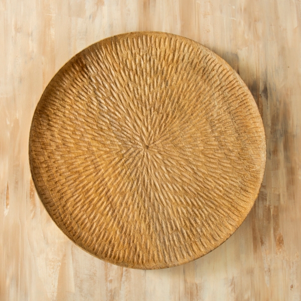 Carved Wooden Charger Plate Kirklands Home