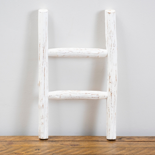 White Rustic Mini Ladder