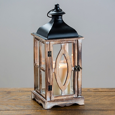 Wooden Rectangular Lantern — Carolee's
