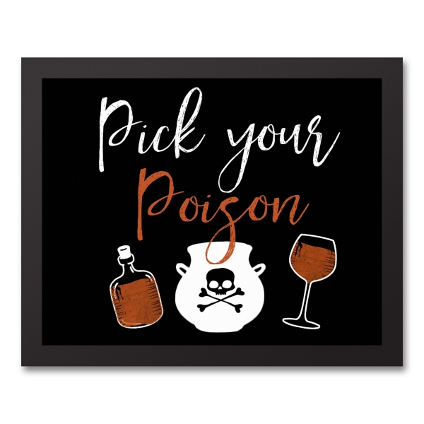 Pick Your Poison Framed Canvas Art Print | Kirklands Home