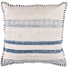 Blue Feather Fill Pillow