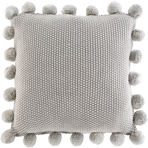 Gray pom 2025 pom pillow