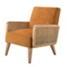 Yellow Rattan Accent Chair