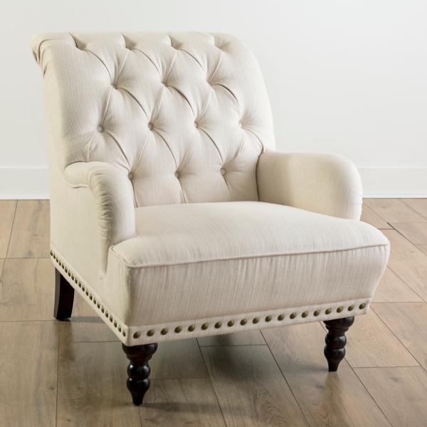 Cream Rebecca Tufted Accent Chair Kirklands