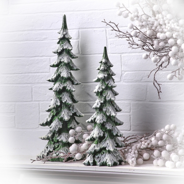 Evergreen Christmas Tree with Frosted Snow, 20 in.