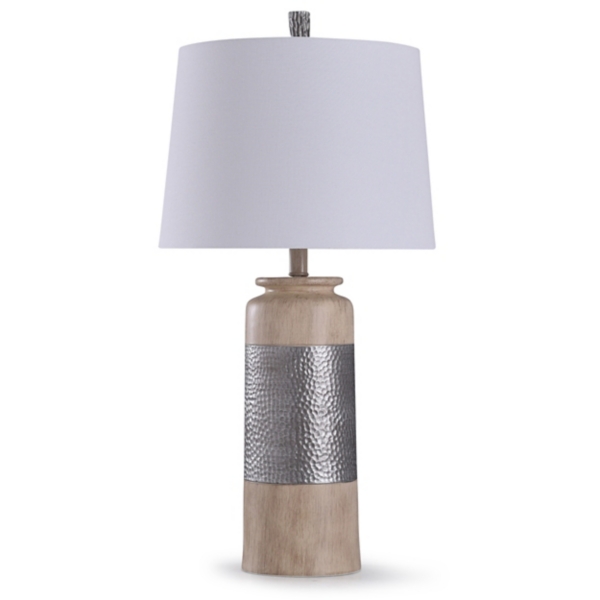 hammered table lamp