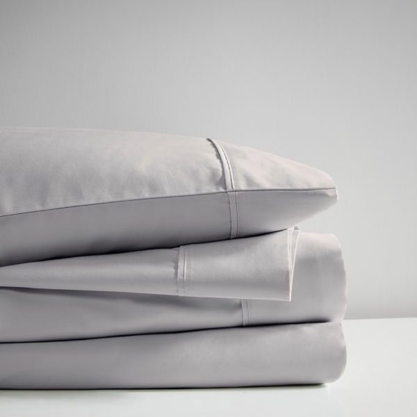Gray Rich Cooling Cotton Queen Sheet Set
