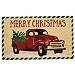 Red Truck Merry Christmas Tree Doormat