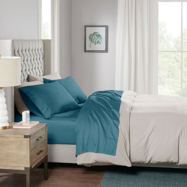 Green Liquid Cotton Queen Bed Sheet Set Kirklands Home