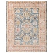 Blue and Pink Vintage Border Runner, 4x6