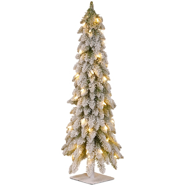 Snowy Downswept Pre-Lit Alpline Tree, 48 in. | Kirklands Home