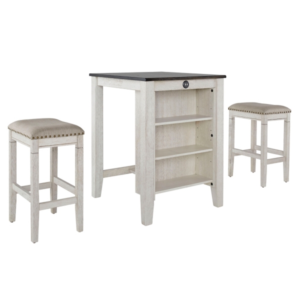 3 white bar stools hot sale