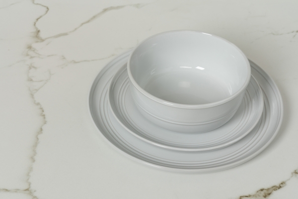 White Double Line 16-pc. Dinnerware Set