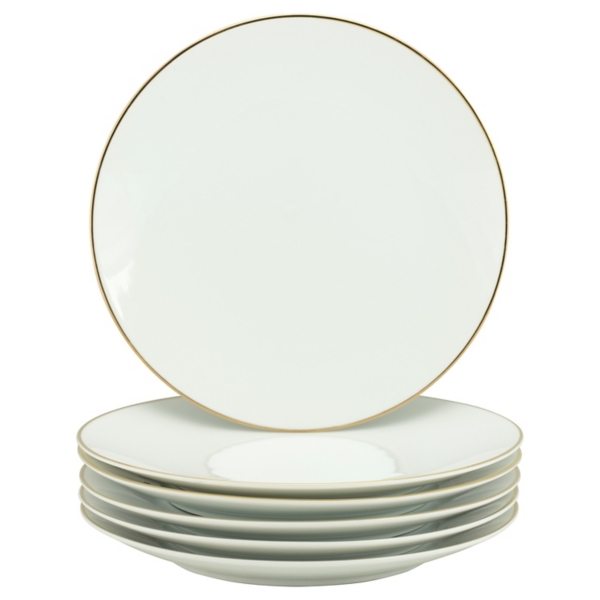 Gold Line Coupe Dinner Plates, Set of 6 Kirklands Home