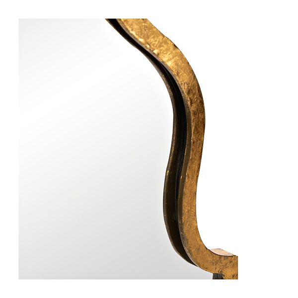 Gold Foil Arched Mirror