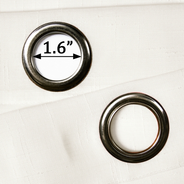 White Sheer Grommet Curtain Panel Set, 84 in.