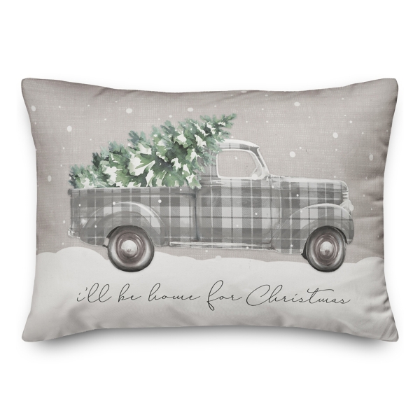 Christmas Truck Pillow