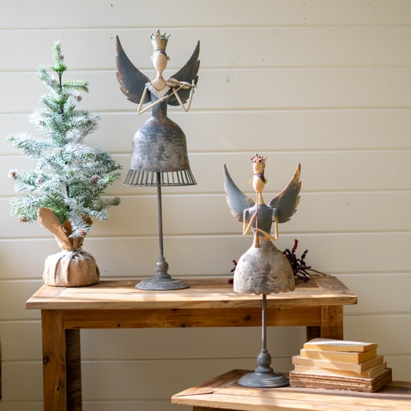 Metal Angels with Instruments, Set of 2