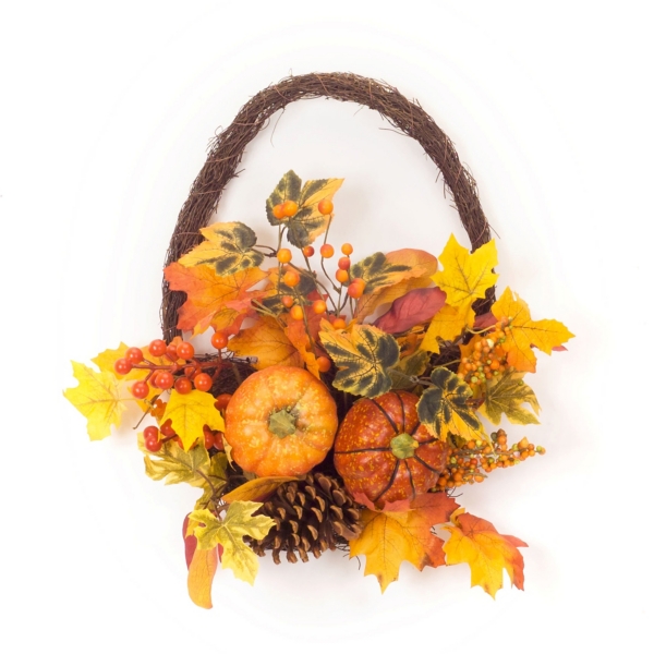 pumpkin flower girl basket