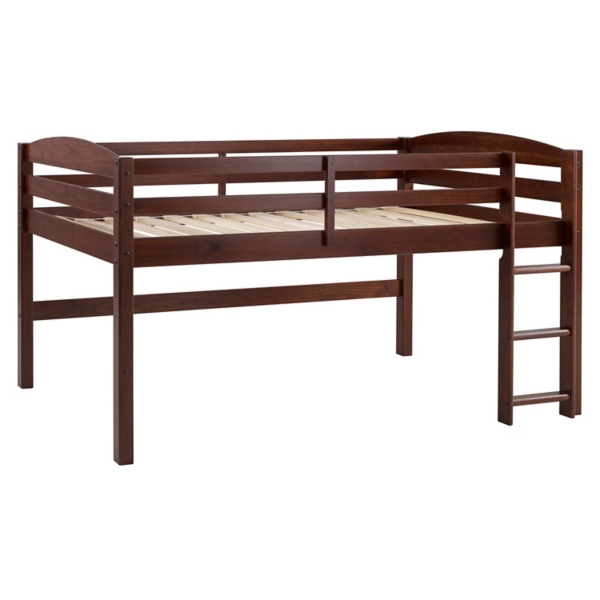 Walnut Wood Low Loft Twin Bed | Kirklands Home