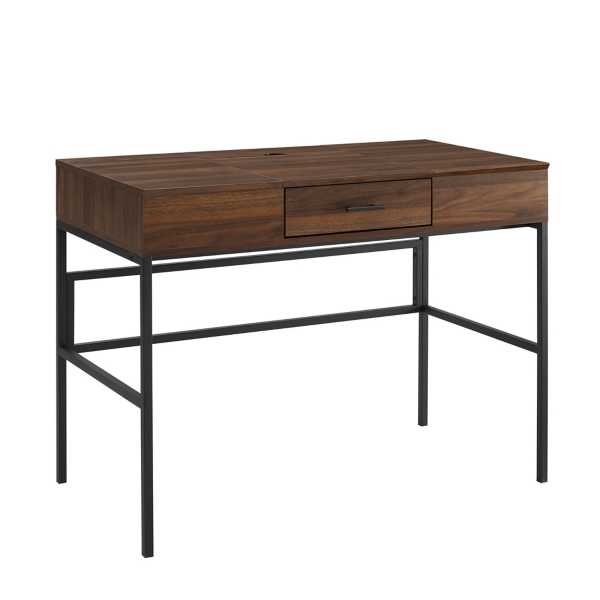 walnut finish desk