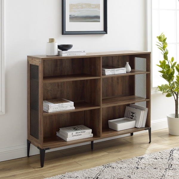 Weathered oak deals bookcase