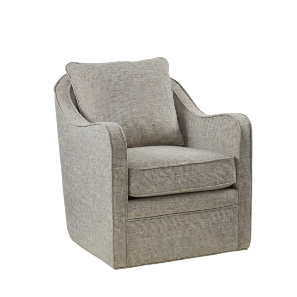 Delia Blue Swivel Accent Chair - El Dorado Furniture