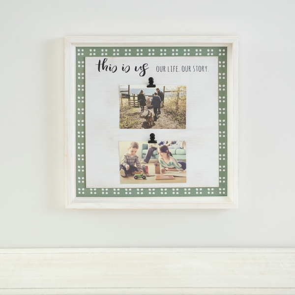 Sage and White This Is Us 2Clip Photo Collage Kirklands Home