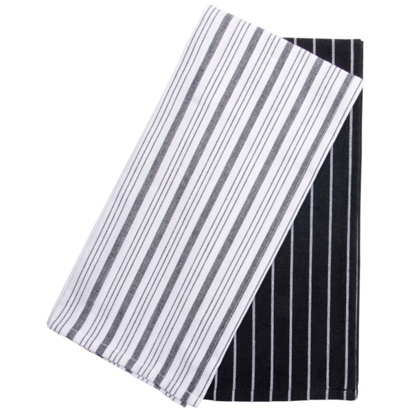 Black and White Stripe Kitchen Towels, Set of 2 Kirklands Home