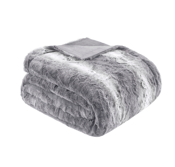 Gray Faux Fur Oversized Throw Blanket Kirklands Home