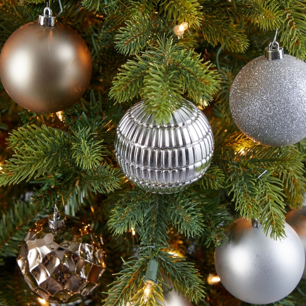 Silver and Gold Shatterproof Ornaments