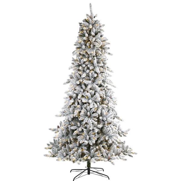 9 ft. Pre-Lit Pine Cone Covered Christmas Tree | Kirklands Home