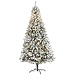 8 ft. Flocked Pre-Lit Rock Spruce Christmas Tree