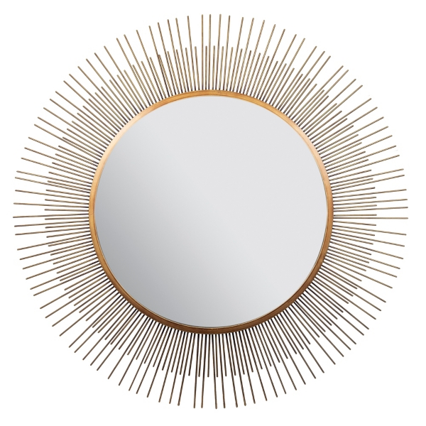 Gold Metal Double Sunburst Mirror Kirklands Home